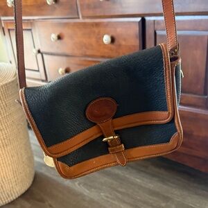 Dooney & Bourke Black and Tan Crossbody Bag
